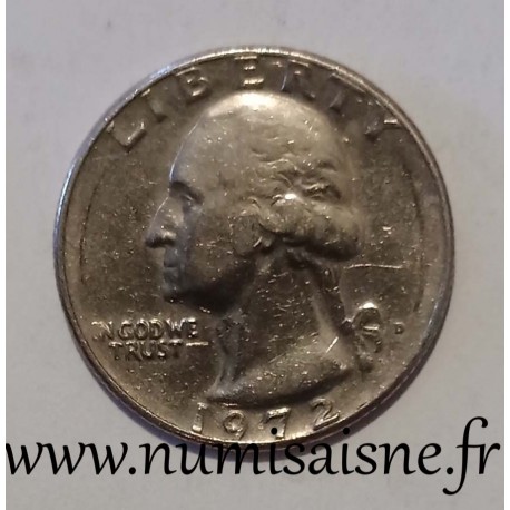 VEREINIGTE STAATEN - KM A 164 a - 1/4 DOLLAR 1972 D - Denver - GEORGE WASHINGTON