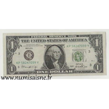 VEREINIGTE STAATEN VON AMERIKA - 1 DOLLAR 2017 - George Washington - Replica für Kino