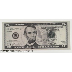 UNITED STATES OF AMERICA - 5 DOLLAR 2017 - Abraham Lincoln - Replica for cinema