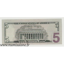 ÉTATS-UNIS - 5 DOLLAR 2017 - Abraham Lincoln - Réplique pour le cinéma