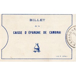 59 - CAMBRAI - BON DE 1 FRANC - NON DATÉ