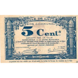 59 - LILLE - 5 CENTIMES - 31/10/1917