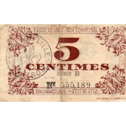 Komitat 59 - LILLE - 5 CENTIMES - 31/10/1917