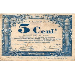 59 - LILLE - 5 CENTIMES - 31/10/1917