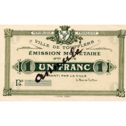 59 - TOUFFLERS - 1 FRANC - NON DATÉ - ANNULÉ