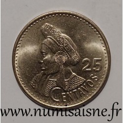 GUATEMALA - KM 278.6 - 25 CENTAVOS 1998