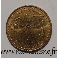 GUATEMALA - KM 284 - 1 QUETZAL 1999 - Stilisierte Taube - Ende des Bürgerkriegs von 1996