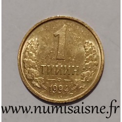 OUZBÉKISTAN - KM 1.2 - 1 TIYIN 1994 - Armoiries