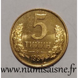USBEKISTAN - KM 3.2 - 5 TIYIN 1994 - Wappen