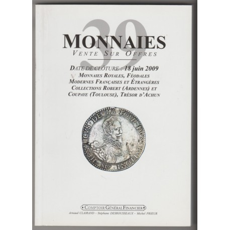 MONNAIES 39 - Verkaufskatalog 2009 inkl. Achuns Schatz - Gebraucht