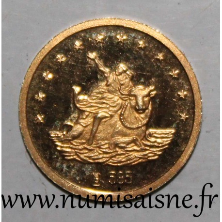 MEDAILLE - COLLECTION EUROPA - 50 EURO 1998 - La déesse Europe cheuvauchant un taureau