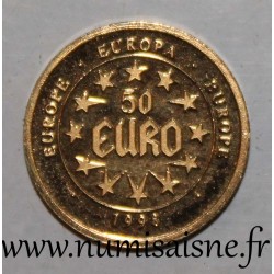 MEDAILLE - COLLECTION EUROPA - 50 EURO 1998 - La déesse Europe cheuvauchant un taureau