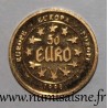 MEDAILLE - COLLECTION EUROPA - 50 EURO 1998 - La déesse Europe cheuvauchant un taureau