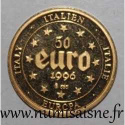 MEDAILLE - COLLECTION EUROPA - 50 EURO 1996 - ITALIE - Le colisée