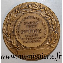 MEDAL - 75 - PARIS - CENTRALE CANINE SOCIETY - 1932 - 3rd prize