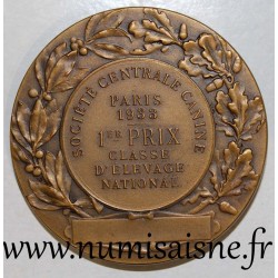 MEDAL - 75 - PARIS - CENTRALE CANINE SOCIETY - 1933 - 1st prize