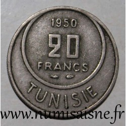 TUNISIA - KM 274 - 20 FRANCS 1950 - Muhammad al-Amin - French Protectorate