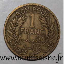 TUNESIEN - KM 247 - 1 FRANC 1926 - AH 1364