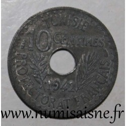 TUNISIA - KM 271 - 10 CENTIMES 1945 - AH 1364 - Ahmad Pasha - French Protectorate