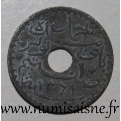 TUNISIA - KM 271 - 10 CENTIMES 1945 - AH 1364 - Ahmad Pasha - French Protectorate