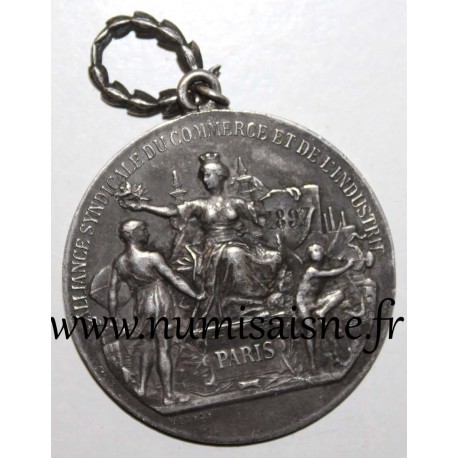 FRANKREICH - MEDAILLE - GEWERKSCHAFTLICHE ALLIANZ FÜR HANDEL UND INDUSTRIE VON PARIS - 1897 - Von Vernon