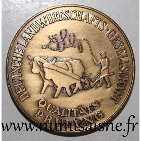 ALLEMAGNE - MÉDAILLE - SOCIÉTÉ AGRICOLE - 1972