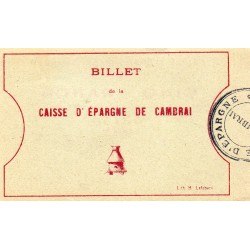 County 59 - CAMBRAI - 5 FRANC VOUCHER - UNDATED