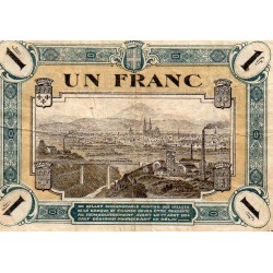 CENTRAL ECONOMIC REGION - 1 FRANC - 01/08/1924