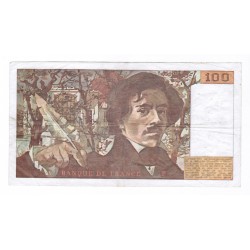 FAY 69/5 - 100 FRANCS DELACROIX - 1981 - PICK 154 - MANQUE PAPIER