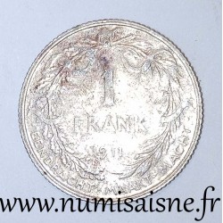 BELGIQUE - KM 73.1 - 1 FRANC 1911 - LÉGENDE FLAMANDE