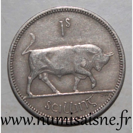 IRELAND - KM 14a - 1 SHILLING 1964 - Bull