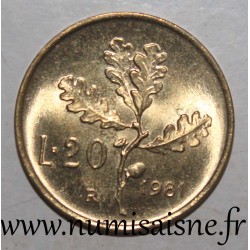 ITALY - KM 97 - 20 LIRE 1981