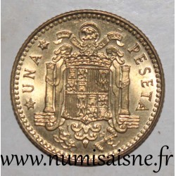 SPANIEN - KM 806 - 1 PESETA 1975 - 79 Im Stern