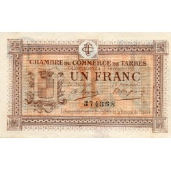 65 - TARBES - 1 FRANC - 07/02/1915 - CHAMBRE DE COMMERCE