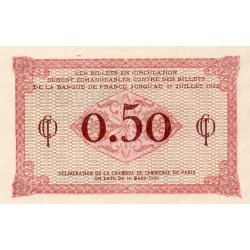 75 - PARIS - 50 CENTIMES - 10/03/1920 - PARIS HANDELSKAMMER