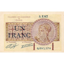 75 - PARIS - 1 FRANC - 10/03/1920 - CHAMBER OF COMMERCE