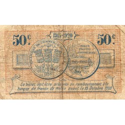 77 - MELUN - CHAMBRE DE COMMERCE - 50 CENTIMES - 15/10/1915