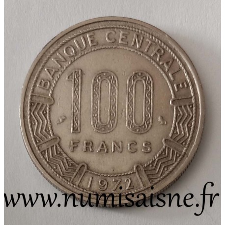 CONGO - KM 1 - 100 FRANCS 1972 - Elands de Derby