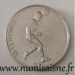 CONGO - KM 75 - 50 CENTIMES 2002 - Football