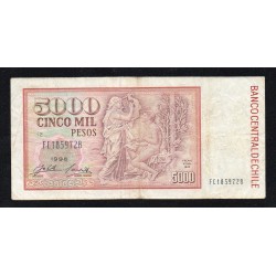 CHILE - PICK 155 e - 5 000 PESOS 1996