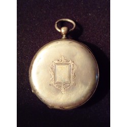 MEN'S POCKET WATCH IN SILVER WITH KEY WINDER