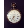 MEN'S POCKET WATCH IN SILVER WITH KEY WINDER