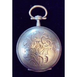 SILBERNE ADOLESCENT POCKET WATCH MIT SCHLÜSSELWICKLER