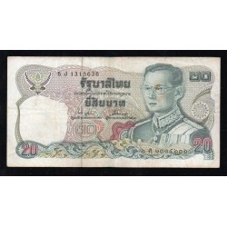 THAILAND - PICK 88 - 20 BAHT - 1981 - SIGN 74