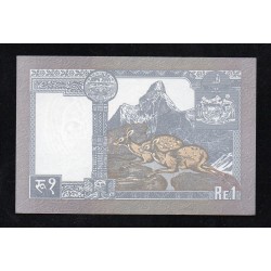 NEPAL - PICK 37 - 1 RUPEE - NON DATÉ (1991) - Sign 13