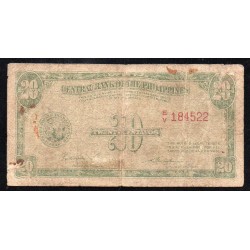 PHILIPPINEN - PICK 130 a - 20 CENTAVOS - OHNE DATUM (1949) - SIGN 2