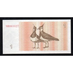 Lithuania - PICK 39 - 1 TALONAS - 1992