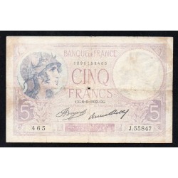 FRANKREICH - PICK 72 - 5 FRANCS VIOLET - 14/09/1933