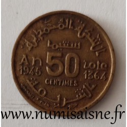 MAROKKO - Y 40 - 50 CENTIMES 1945 - AH 1364