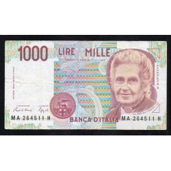 ITALIEN - PICK 114 a - 1000 LIRE - 1990